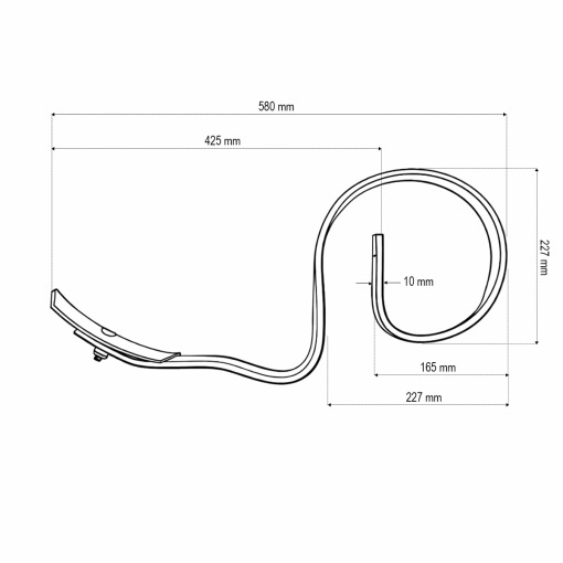 Arc scormonitor cu sageata 580x32x10mm cod OEM 300702 - Img 7