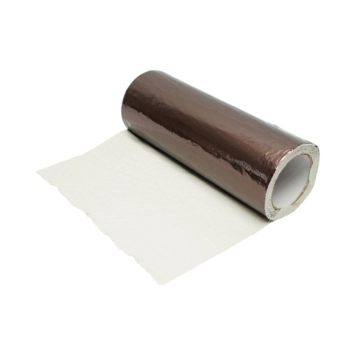 Banda butilica hidroizolanta autoadeziva 100mm x 5m cu folie de aluminiu maro RAL8011 Breckner Germany - Img 7
