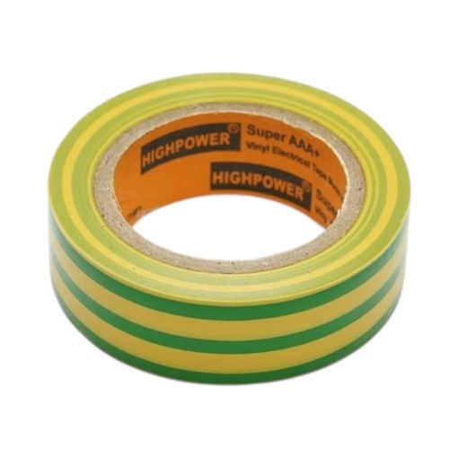 Banda izolatoare galben-verde vinil 19mm x 9m Anti Fire Super AAA+ HighPower - Img 3