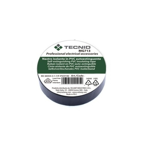 Banda izolatoare PVC, grosime 0.13 mm, 15 mm x 10 m. Neagra - Img 2