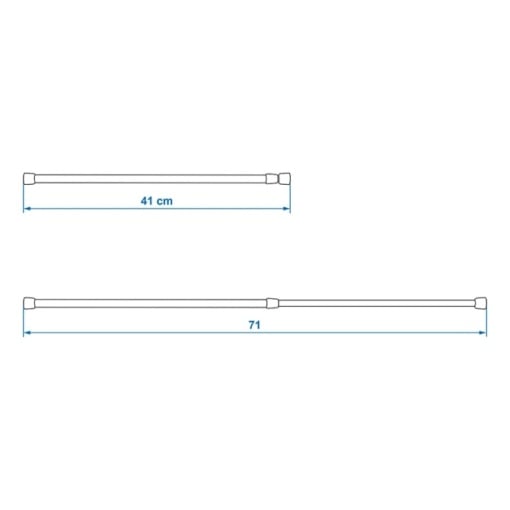 Bara extensibila pt. dulap 41-71cm - Img 4