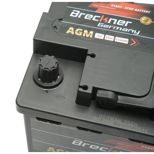 Baterie auto AGM start-stop 12V, 50Ah, 680A la pornire 207x175x190mm Breckner Germany - Img 7