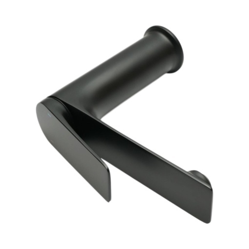 Baterie lavoar baie Premium din cupru, pipa lunga, design rotund, monocomanda, negru mat, furtunuri incluse - Img 7