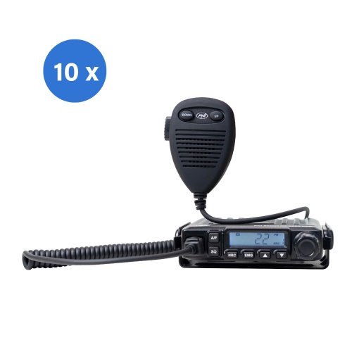 Bax cu 10 bucati statie radio CB PNI Escort HP 6500 PRO, multi-standard, VOX, NRC, 4W, AM-FM, 12V, SQ, ASQ, mufa de bricheta inclusa - Img 9