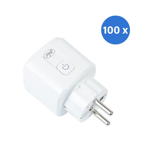 Bax cu 100 bucati priza inteligenta PNI SmartHome WP800 WiFi control prin internet, App Tuya Smart, compatibila cu Amazon Alexa si Google Home, masoara consumul de energie - Img 10