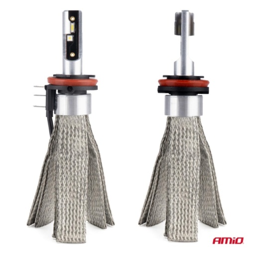 Becuri auto LED H15 12V 24V 6000K Canbus Amio - Img 2
