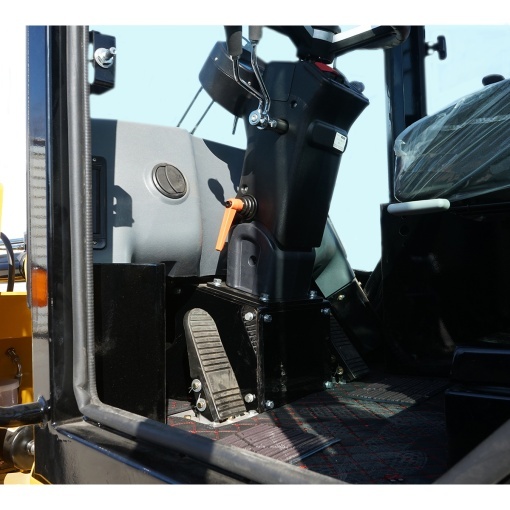 Buldoexcavator articulat compact 1.8T, motor diesel 50CP Euro 3 cu brat excavator, cupa frontala, furci paleti, picon hidraulic THOR - Img 12