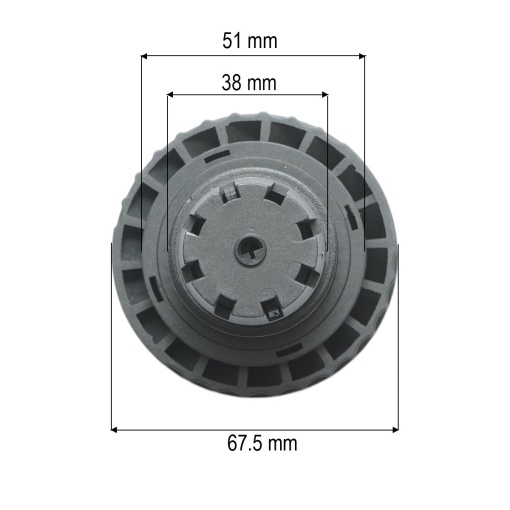 Buson ulei monobloc John Deere 51mm cod OEM RE259557 - Img 3