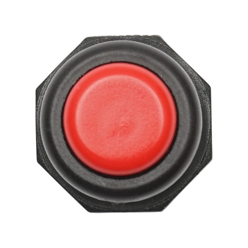 Buton pornire din plastic cu revenire, rosu 12-24V DC/10A, 125-250V AC/2A Breckner Germany - Img 3