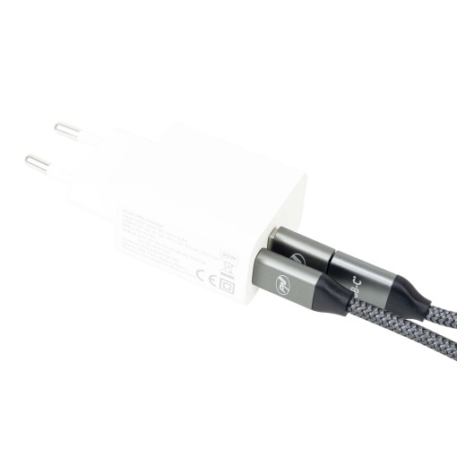 Cablu date si incarcare PNI CD600 USB Type-C la Type-C 60W + adaptor USB Type-C la USB-A, lungime 1m - Img 3