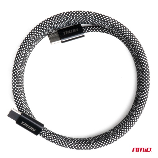 Cablu de incarcare USB-C – USB-C 60W 200cm Amio - Img 4