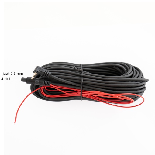 Cablu de prelungire PNI lungime 15m pentru camere de mers inapoi, 4 pini, jack 2.5 mm - Img 6