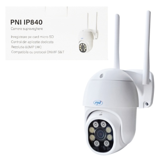 Camera supraveghere video wireless PNI IP840, WiFi, PTZ, 8MP 4K, slot micro SD, stand-alone, functii AI, ONVIF, ICSee app - Img 4