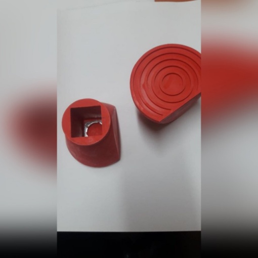 Capat cauciuc pentru bara fixare patrata cu talpi - Img 2