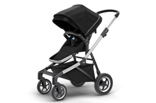 Carucior Thule SLEEK Cadru Gri si Copertina Grey Melange - Img 2