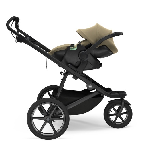 Carucior Thule Urban Glide 3 all-terrain cu prinderea hamului magnetica, Tint Taupe - Img 3