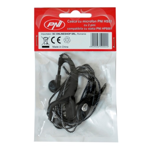 Casca cu microfon PNI HS81 cu 2 pini tip PNI-K compatibila cu statia PNI HP 8001L si statiile radio Kenwood si PNI - Img 4