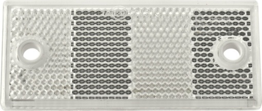 Catadioptru reflectorizant dreptunghiular alb DOBPLAST