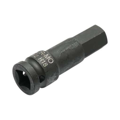 Cheie tubulara de impact bit hexagonal H18, 78mm, patrat 1/2 inch Cr-Mo Breckner Germany - Img 5