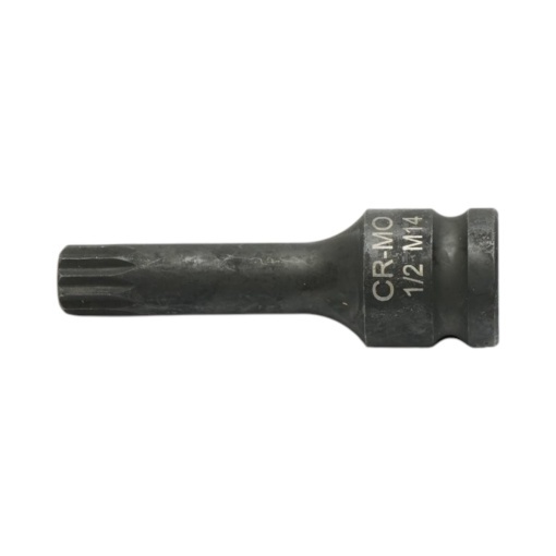 Cheie tubulara de impact bit spline M14, 78mm, patrat 1/2 inch Cr-Mo Breckner Germany - Img 3