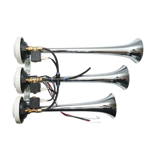 Claxon 3 trompete 24V pentru compresor de aer - Img 4