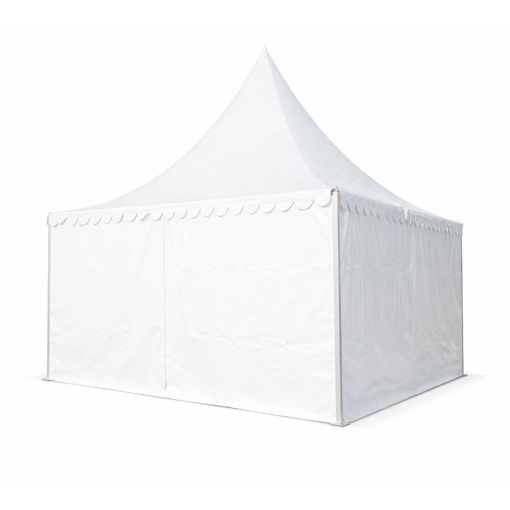 Cort evenimente pavilion tip pagoda 6x6m, alb impermeabil UV, acoperis PVC 950g/m2, cadru aluminiu 64x64x3mm - Img 15