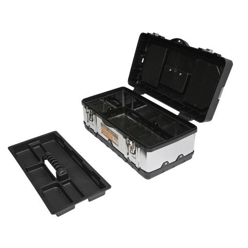 Cutie pentru scule din inox cu capac din plastic 450x250x195mm Hoteche - Img 4