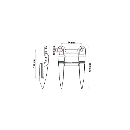 Deget dublu combina Z11228 John Deere - Img 3