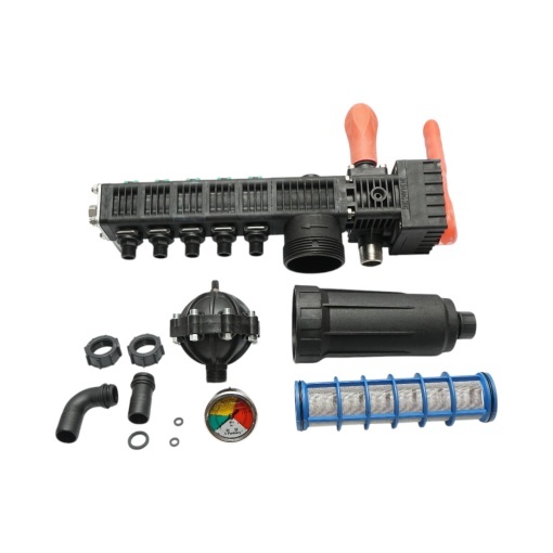 Distribuitor erbicidator cu 5 cai, filtru si manometru cu glicerina 25 bar - Img 3