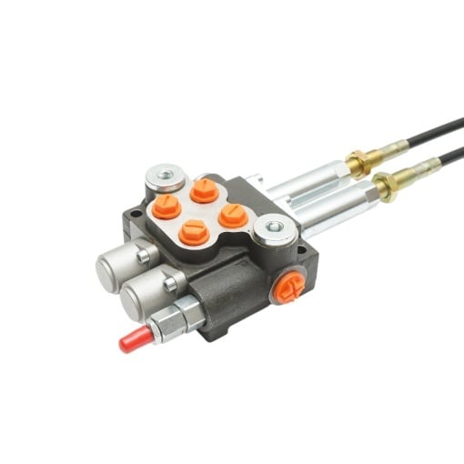 Distribuitor hidraulic cu 2 manete, lungime cablu 2m, presiune 250 bar, debit 40L/min Breckner Germany - Img 4