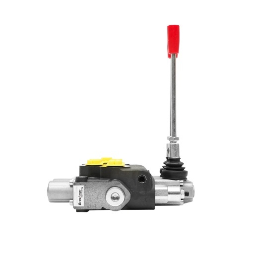 Distribuitor hidraulic cu 2 manete supapa de siguranta SD11 debit 80L/min levier si reductie -15 /+80 Breckner Germany - Img 5