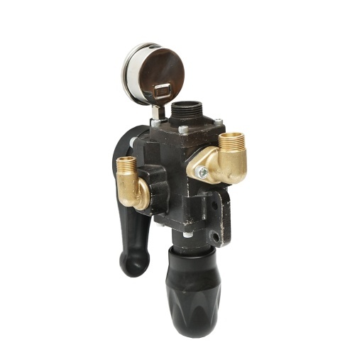 Distribuitor metalic cu 3 cai, manometru glicerina inclus pentru erbicidator - Img 5