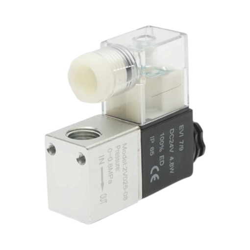 Electrovalva pneumatica 1 circuit 1/4 inch, DC 24V IP65 - Img 5