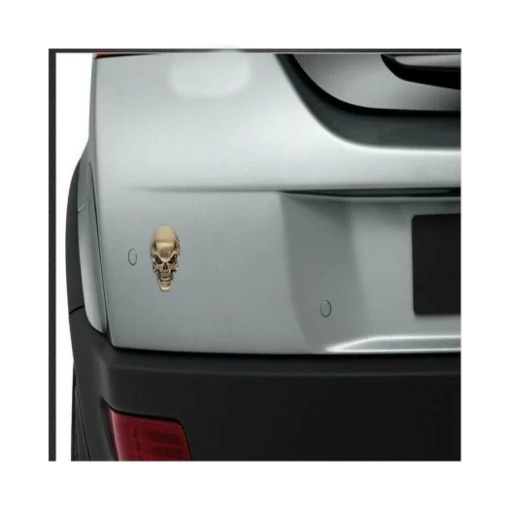 Emblema "Craniu" bronz - Img 2