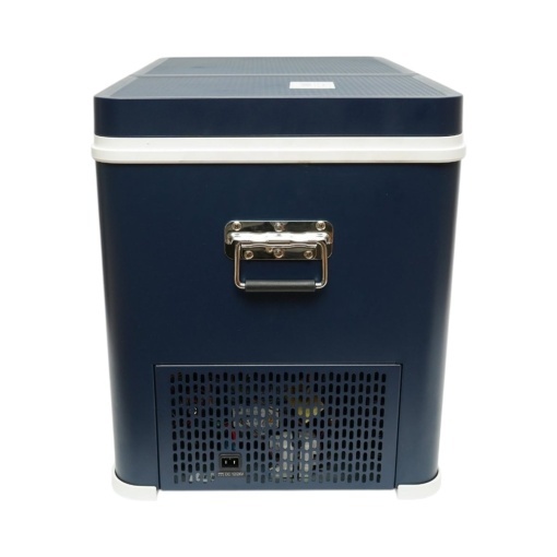 Frigider auto 45L cu compresor 12V-24V-220V, 45W, afisaj LCD, zona dubla de racire, albastru 616x386x451mm - Img 5