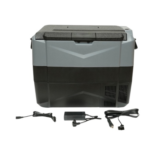 Frigider auto 45L cu compresor 12V-24V-220V, 60W, afisaj LCD, zona dubla de racire, USB 630x390x490mm - Img 2