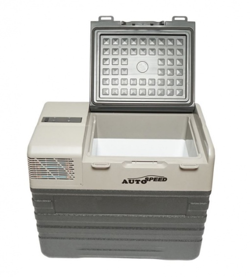 Frigider auto cu compresor si roti tip troler 52L 12-24-220V 60W - Img 4