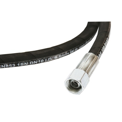 Furtun presiune 2SN DN10 sertizat cu capete fixate hidraulic L= 1800mm (Reductie M20X20) - Img 4
