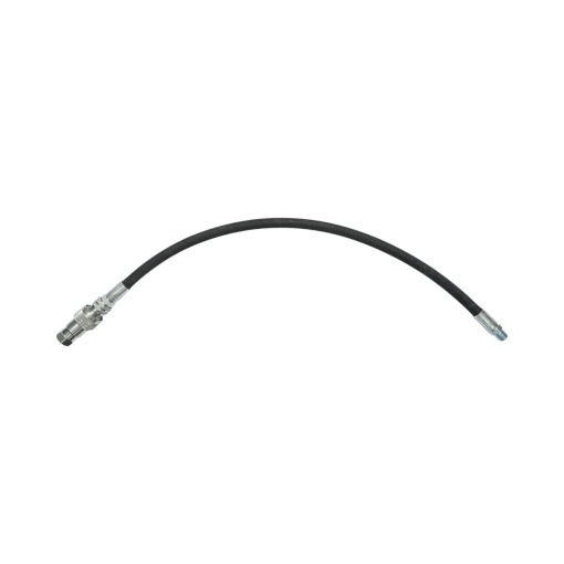 Furtun presiune sertizat pentru tiranti hidraulici 70cm cu armaturi 1/2 + 3/8 si supapa mos - Img 2