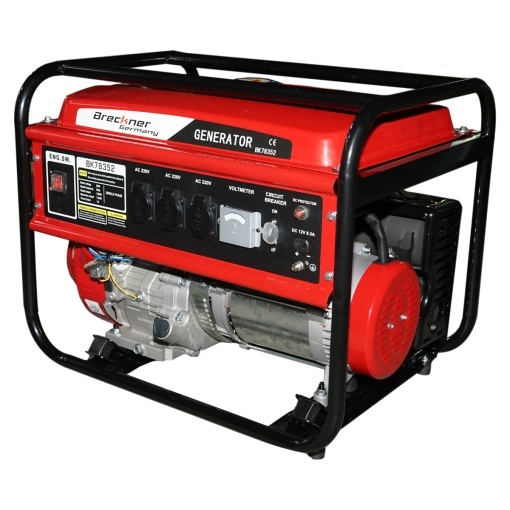 Generator electric 7.5kW/220V, motor pe benzina 17CP, pornire manuala Breckner Germany - Img 3