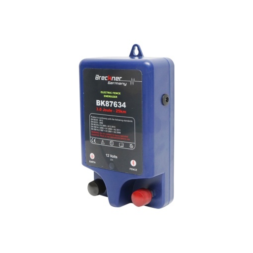 Generator impulsuri 220V 3 Joule 25 km cu impamantare pentru gard electric Breckner Germany - Img 4