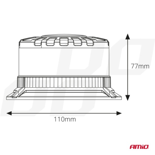 Girofar led W28B 12V 24V AMIO - Img 4