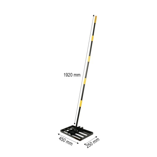 Grebla nivelare gazon metalica 45x25cm, maner extensibil 192cm Breckner Germany - Img 3