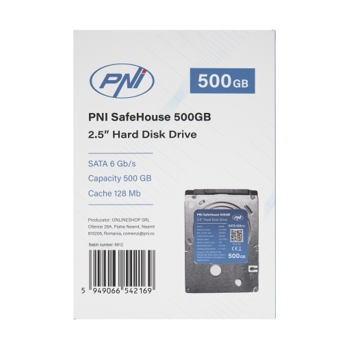 Hard Disk intern PNI SafeHouse 500GB 2.5'', SATA 6GB/s, capacitate 500GB, cache 128MB - Img 4