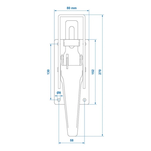 Inchizator oblon 270x80mm - Img 3