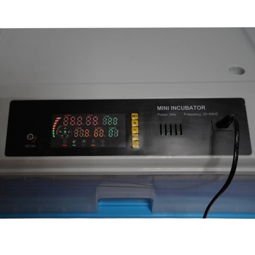 Incubator automat 100 oua 80W, 12V-220V, rotire automata, ovoscop LED, control temperatura, umiditate, afisaj digital, alarma - Img 10
