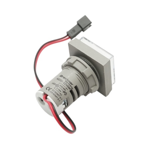Indicator digital ampermetru si voltmetru LED alb 0-100A/50-500V AC Ø 22mm Breckner Germany - Img 3