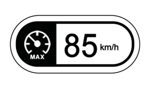 Indicator limitare viteza autocolant 85 km/ora