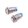 Intrerupator buton On-Off, fi12mm, aluminiu - Img 2