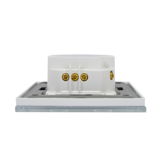 Intrerupator cap scara si cap cruce dublu cu touch PNI CS202W din sticla, alb cu LED indicator, 800W / intrerupator - Img 5